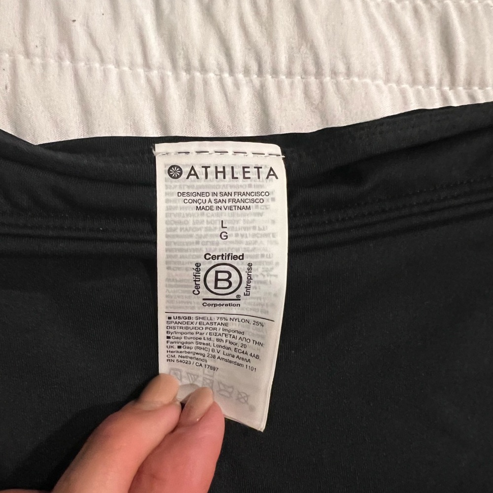 COPY - Athleta black skirt bathing suit bottom. (Tidal swimskirt) No tags never…